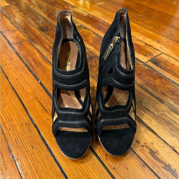 L.A.M.B. Shoes - L.A.M.B. Black Cutout Heels